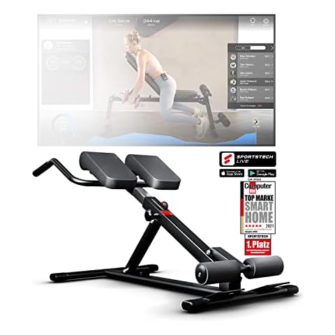 Sportstech Gesund&Fit in 2022 6in1 Bauch und Rückentrainer Krafttraining Zuhause | Rückenstrecker ergonomisch verstellbar | Rückenretter & Bauch Beine Po Trainingsgerät für Home Gym Equipment | BRT150 Cover