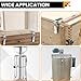 DALQUIS Stainless Steel Tool Box Locks, 90-Degree Spring Loaded Toggle Latches, 2 Pcs Tool Box Hasps with Mounting Screws for Cabinet Door Barn