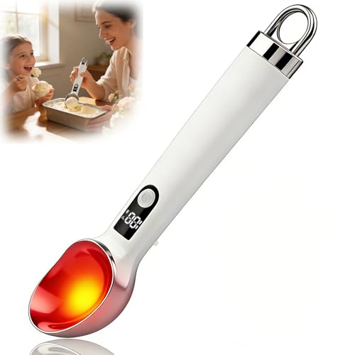 2026 Upgraded Heated Ice Cream Scoop with Switch, Electric Rechargeable