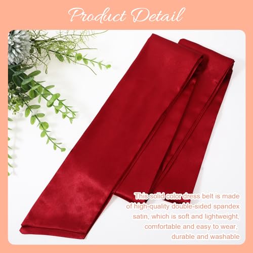 Wedding Satin Sash Belt Women Dress Sash Bridal Belt Waist Belts for Party Special Occasion 3.74'' Wide4