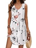 Aokosor Womens Summer Dresses 2025 Spring Fashion Sundresses Beach Vacation Clothes Cruise Outfits for Women Maternity Plus Size Floral Dress XL