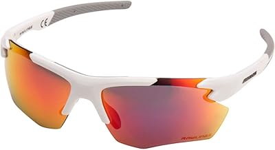 Rawlings 2102 White and Red Mirror Sunglasses Standard, Multi, Adult