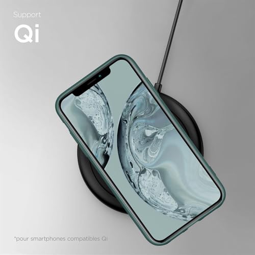 Coque silicone iPhone 11 Pro résolvant le risque de casse écran grâce aux bords surélevés