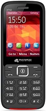 Micromax X742 Black and Red with Power Saving Mode, 6 x 3 x 17.5 cm