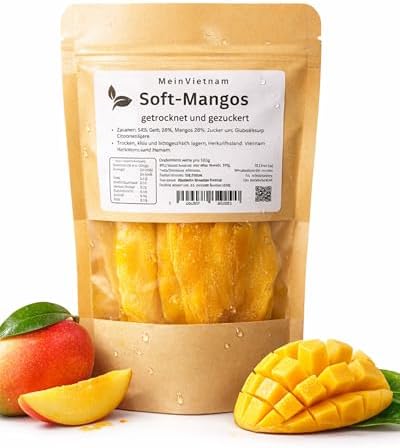 Soft MANGO - Rodajas de mango suave de Vietnam, sabor afrutado y ...