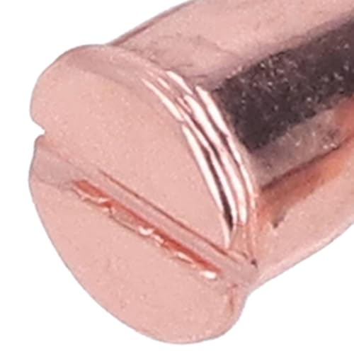 HERCHR Cone Spikes, 40Pcs Rose Gold Clothing Spikes Metal Stud Metallic Screw Back Studs Copper Rivet Punk Shoes Bags Spikes for Crafts Studs for Clothing Belt Screws Replacement