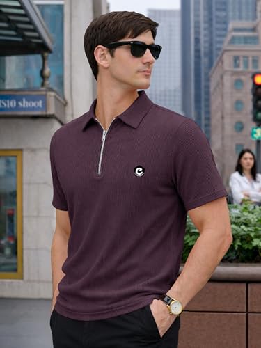 Image of Noble Monk Men's Regular Fit Polo T Shirt |Half Sleeves |Collar Tshirts | Casual T-Shirt