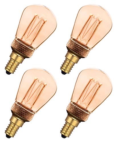 Greenandco 4x lampadina a LED di design vintage in...