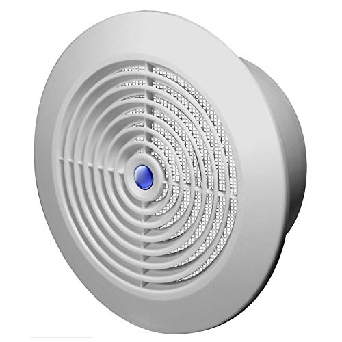 Awenta DPR Round Circle Cover 100, Wall and Ceiling grilles with Fly net, White