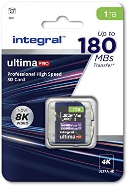 Integral 128GB SD Card 2-Pack 4K Ultra-HD Video Premium High Speed Memory Card SDXC Up to 100MB/s SDXC V50 UHS-I U3 Class 10 SD Memory Card