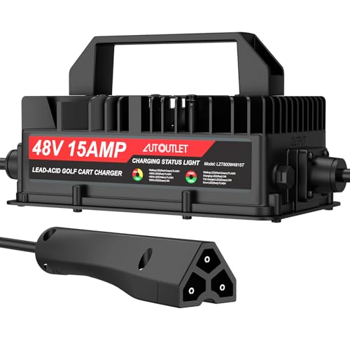 Chargeur 48V 15A rapide et intelligent pour batterie de voiturette