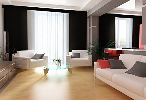 Miniatura 2 de Leyiyi 7x5ft Fotografía Fondo Chic Sala Fondo Hotel Negocios Caffee Moderno Oficina Diseño Interior Sofás Piso de Madera Ventanas Francesas Cortina