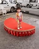 Elitix Bühnenpodest Tragbare Kinderbühne, Faltbare Bühnenplattform (100 cm Oder 120 cm Breit), Bühnenpodest für Schulveranstaltungen mit Verkleidung, Schlagzeugbühnen(Style-a,S)