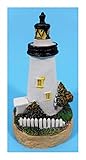  N / A weißer Leuchtturm mit Haus 8 x 5 cm Hightower Maritim Modellbau Deko 9162 A
