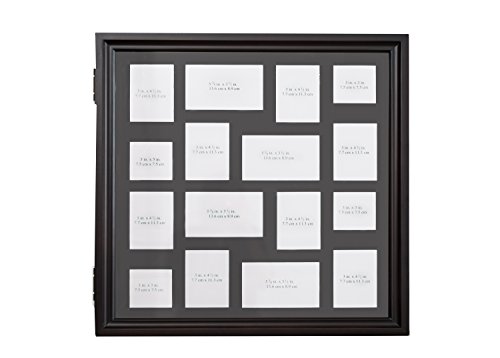 Hives And Honey Wall-Mounted Space Saving Storage Organizer Jewelry Cabinet Armoire With Picture Frame, Black #TOP1
