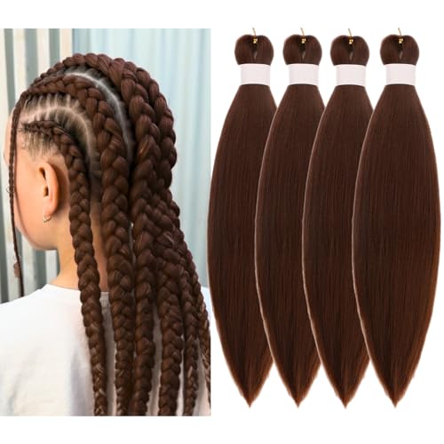 Knotless Braiding Hair Brown Prestretched Braid Hair