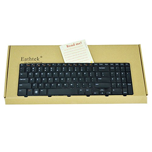 Eathtek Replacement Keyboard for Dell Inspiron N5110 M5110 Series Black US Layout, Compatible with Part Number MP-10K73US-442 4DFCJ 04DFCJ