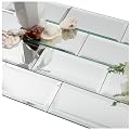 Lovdeco Mirror Peel and Stick Tile, Beveled Subway Mirror Backsplash 3x6 Inch for Kitchen Bathroom Wall (40 Pcs, 5 SQ.FT.)