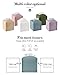 Tissue Box Cover, Jeethemy Square PU Leather Tissue Box Holder, Modern Tissue Case Facial Paper Organizer Dispenser，5X5X5'',Single Blue
