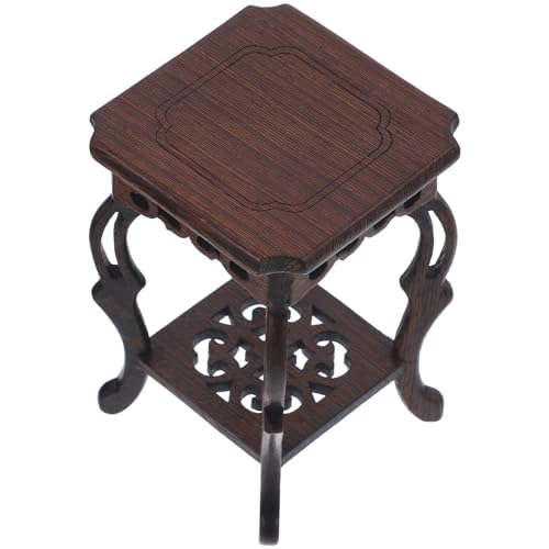 TOYANDONA Soporte para Plantas de Madera de Pollo Alas Base de Maceta Estable y Duradera para Interior y Exterior Estantería Decorativa para Bonsáis Artesanía y Adornos