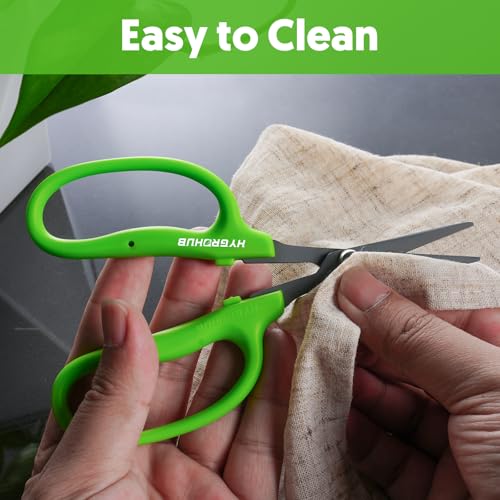 Image of Garden Scissors Small Pruning Shears Gardening Snips Non-Stick Coating Sharp Steel Blade for Precise Cutters Bonsai Trimmer for Plants Flower Herb