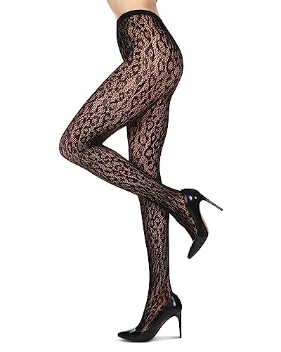 Image of MeMoi Women's Artistic Garden Nylon Net Tights