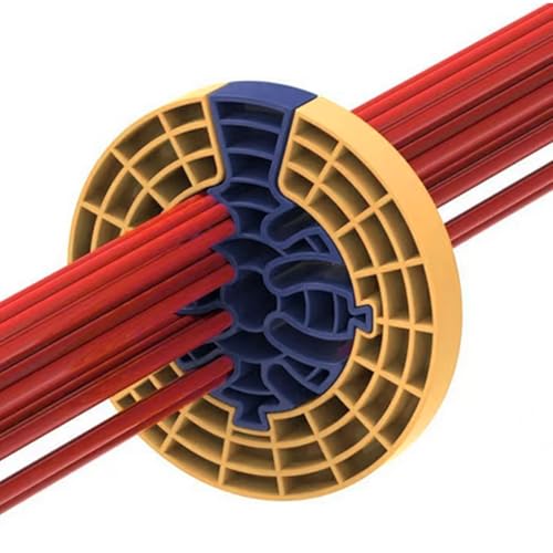 Peine para cables de red: herramienta organizadora para enderezar cables, dispositivo de enrollado suave, ayuda de gestión profesional | Accesorio de cableado estructurado para instalación, enrutamien