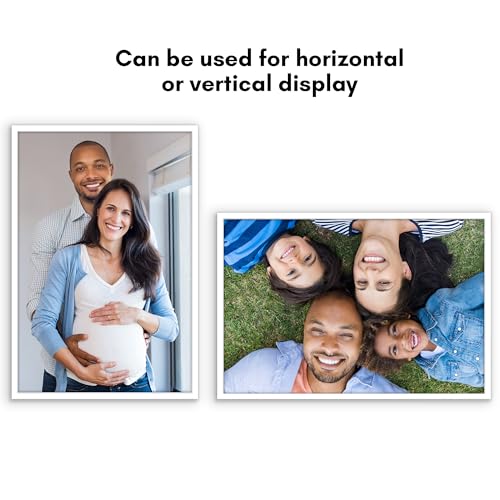 Americanflat 20x30 Poster Frame with Polished Plexiglass - Streamline Collection - Thin Border Picture Frame for Wall Display - Hanging Hardware Included - White