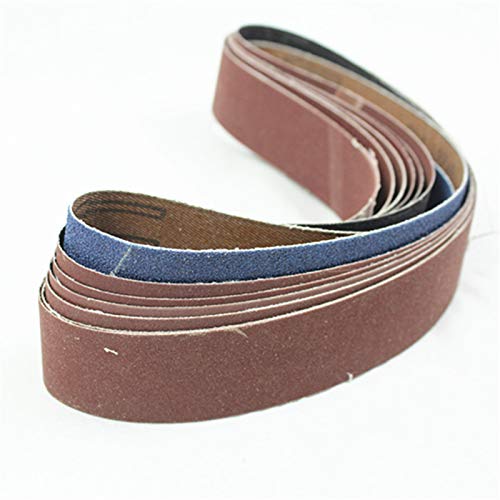 Pas szlifierski 760x40mm taśma szlifierska do polerowania metalu ziarnistość 60 80 120 180 240 320 600 800 Tube szlifierki taśmowe wełniany pas polerski(9pcs)