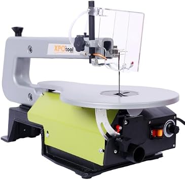 16-Inch Variable Speed Scroll Saw with Extra-Large Adjustable Tilting Table Ideal for Woodworking Projects and Precision Cuts,ETL CERTIFIED