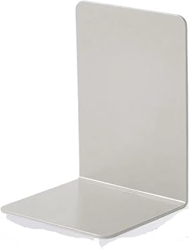 Book Ends 4pcs Book Holder L-Shaped Desk Display Simple Support Rack Magazine for Home OfficeGray