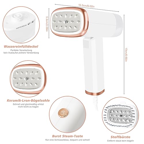 Ferro da stiro da viaggio, piastra a vapore da