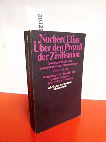 Norbert Elias Uber Den Prozeb Der Zivilisation [German] 3518077597 Book Cover