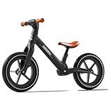 Ridego 14 Inch Balance Bike for Kids 3–6 Years, Lightweight Toddler Bike with Air Rubber Tires, Adjustable Seat, Durable Push Bicycle Gift for Boys & Girls