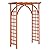 VINGLI 85in Wooden Arbor, Wedding Arch for Ceremony, Wood Trellis for Plant Climbing, Christmas Decor Pergola for Garden Backyard, Lawn (Teak)