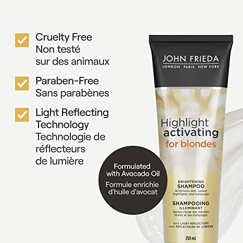 John Frieda Sheer Blonde Highlight Activating Shampoo,Platinum To Champagne 8.3 Oz / 250Ml #TOP4