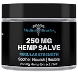 Medical Miracles Hemp 250 Mg Regular Strength Healing Salve Cream: Ideal for HIPS, Joints, Neck, Back, Elbows, Fingers, Hands, and Knees Made in USA