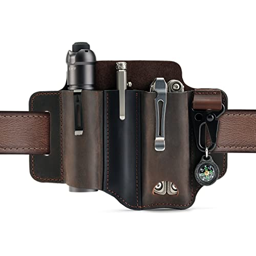 Viperade Pj29 Multitool Sheath For Belt, Leather Edc Pocket Organizer For Men, Edc Leather Sheath, Leatherman Sheath, Edc Belt Organizer #TOP7