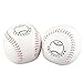 Julihai Softball Training Ball Durable Hand Sewing Practice Softball for Game & Daily Use 12in PU Ball 2Pcs for Sports Enthusiasts