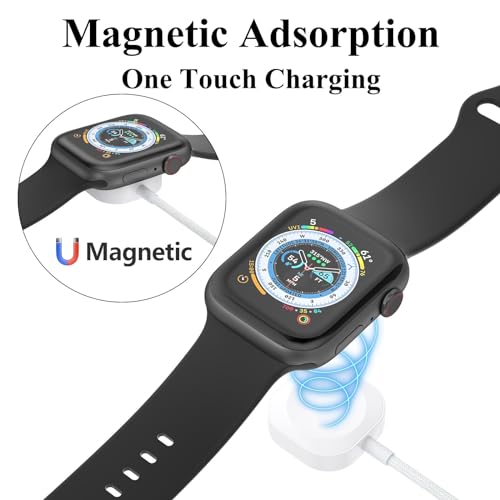 Charger for Apple Watch, Portable USB Wireless Magnetic Charging Cable, Upgraded iWatch Charger Cord Dock Stand for Series 10 9 8 7 SE 6 5 4 3 2 - Image 4