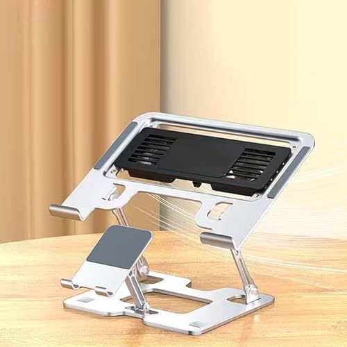 Soporte Ajustable 2 en 1 para Laptop y Teléfono QINGFAN miniatura 2