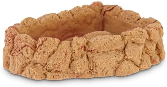 imagitarium by Petco Marbled Corner Deep Soaker Reptile Dish Large