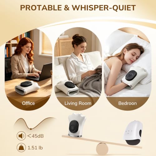 Image of VARIPOWDER Hand Massager Heated and Compression Hand Massager for Arthritis
