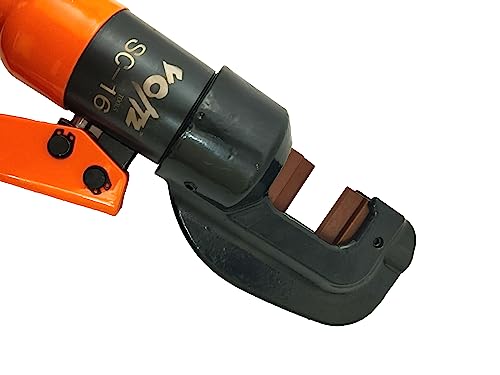 Image of VOLTZ SC-16 Rebar Cutter Manual Hydraulic Rebar Cutter 8T Steel Rebar Cutting Tool Hand Rebar Cutting Machine for Cutting Steel Bar Range Φ4-16mm with Two Cutter Heads