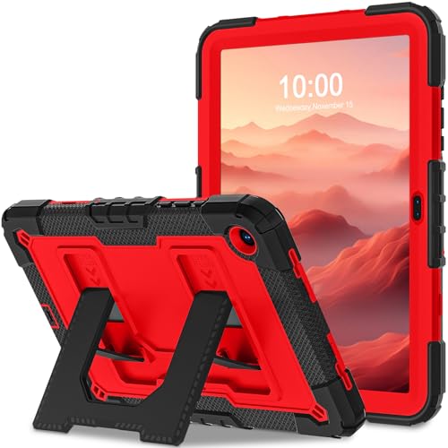 Image of for Galaxy Tab A11 Plus /A9+ 11 Inch Samsung Tablet A11+ Case with Kickstand,Hybrid Shockproof Cover for Samsung Galaxy Tab A9 Plus Tablet Cases,Black Red
