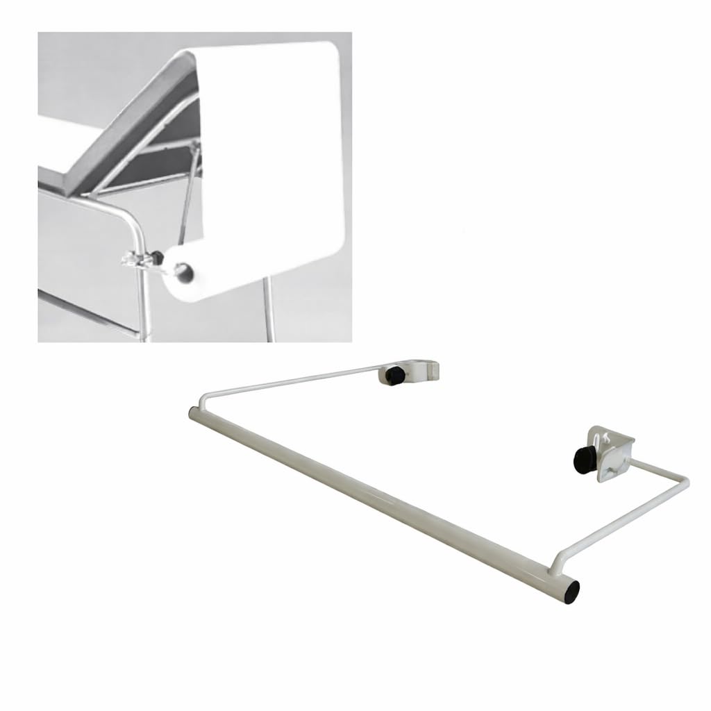 Tecnokit Supporto per Lenzuolino Medico Universale – Struttura in Acciaio Resistente, Facile da Montare per Lettino Visita o Massaggio, Compatibile con Carta Monouso 67 cm – Made in Italy