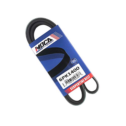 Image of MOCA EPDM 6PK1400 Belt Compatible with 2006-2007 for Mercury Mariner 2.3L & for Mazda Tribute & for Dodge Stratus & for Ford Escape 2.3L