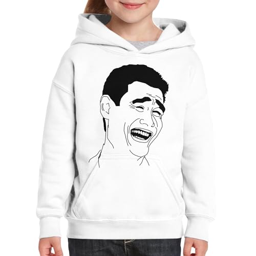 Sweat à capuche enfant Yao Ming Meme Troll Face imprimé sweat premium