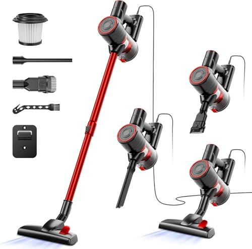 AKAVAC Corded Stick Vacuum Cleaner, 25Kpa Powerful Stick Vacuum, 2