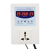 Controlador de Temperatura de Enfriamiento de Calefacción, Controlador de Temperatura LED Digital Impermeable de Alta Precisión Pantalla LED para Radiadores Eléctricos para Cría